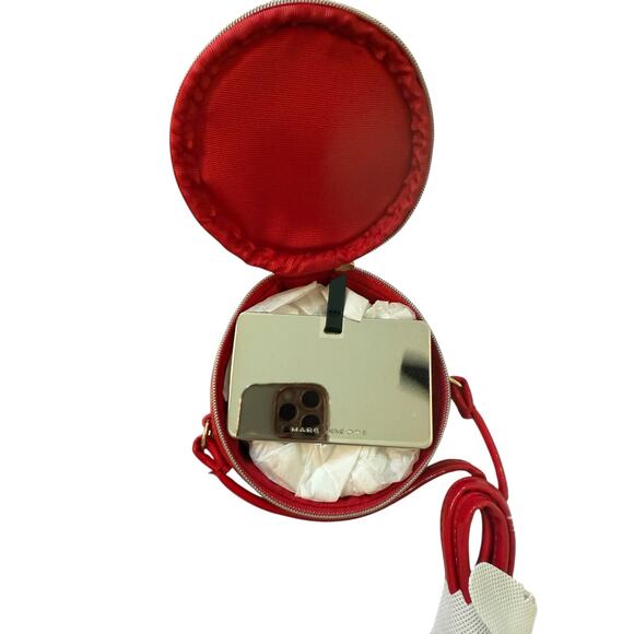 NWOT Marc Jacobs Round Small Red Patent Leather Purse - Picture 8 of 14